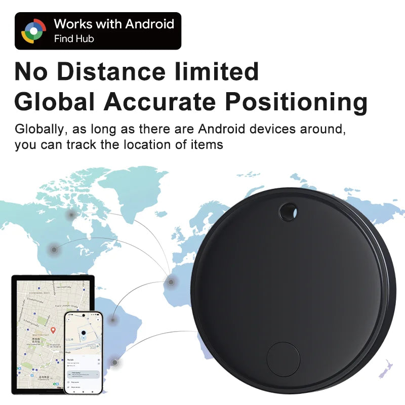Mini Air Tag Waterproof Anti-Lost Smart GPS Tracker with IOS Google Find My Device Locator Find Hub Tag Finder