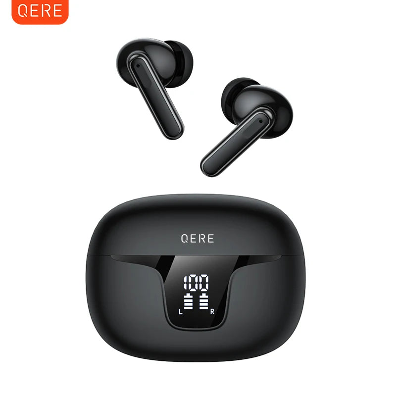QERE E60 ANC TWS Earbuds Wireless  BlueTooth 5 3 More Playtime IPX5 Waterproof EarPhones  Earbuds