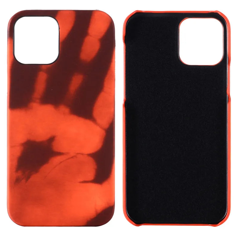 Temperature Color Changing Phone Case for iPhone 17 16 15 14 13 Pro Max, Thermal Reactive Heat Sensitive Cover