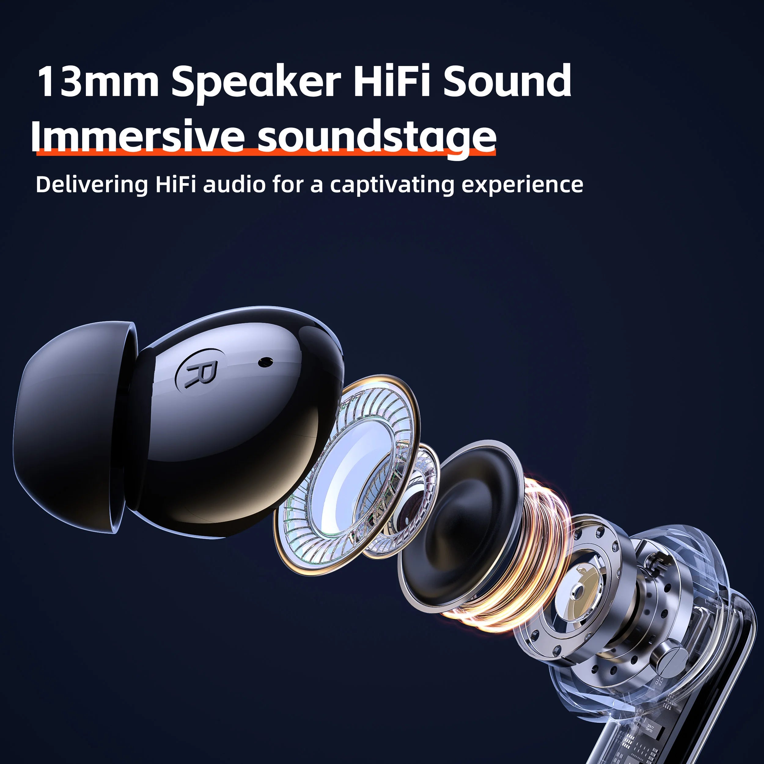 QERE E60 ANC TWS Earbuds Wireless  BlueTooth 5 3 More Playtime IPX5 Waterproof EarPhones  Earbuds