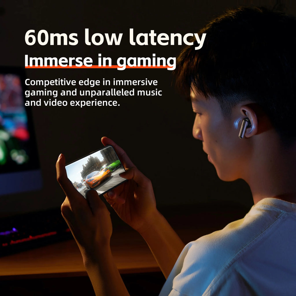 QERE E60 ANC TWS Earbuds Wireless  BlueTooth 5 3 More Playtime IPX5 Waterproof EarPhones  Earbuds